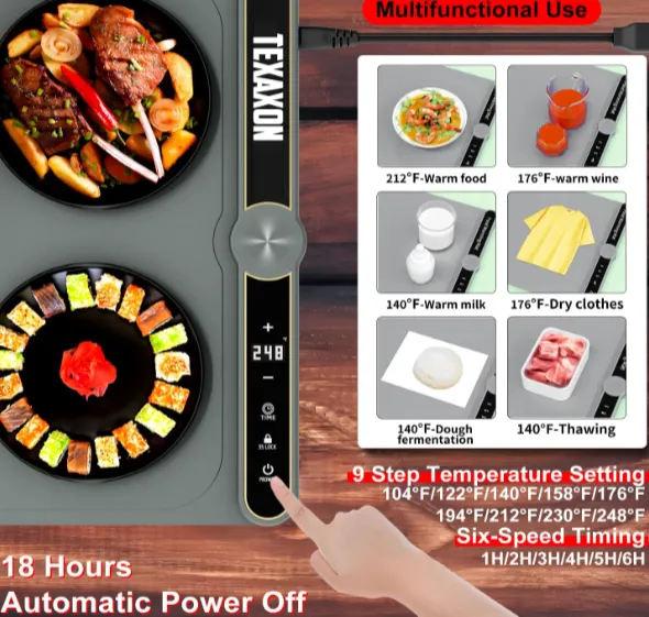 Texaxon Warming Mat For Food XXXL 550 watts - Image 3