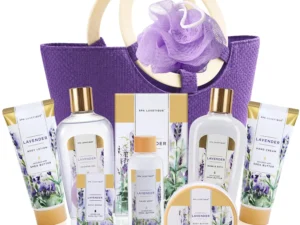 Spa Luxetique Lavender 10pc Gift Baskets Birthday Gifts for Women