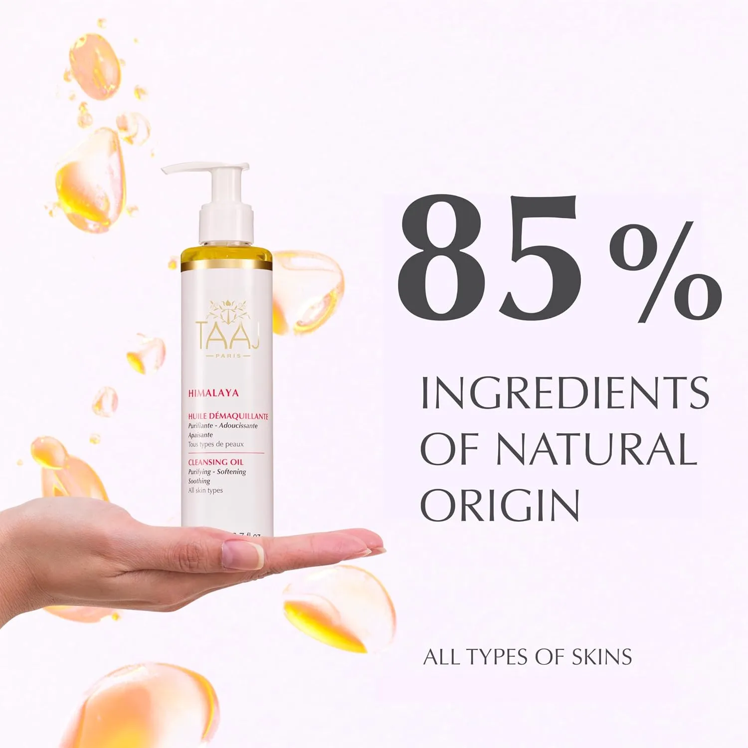 TAAJ | Himalaya Cleansing Oil – Gentle & Melting Texture | Deep-Cleansing & Hydrating Skincare