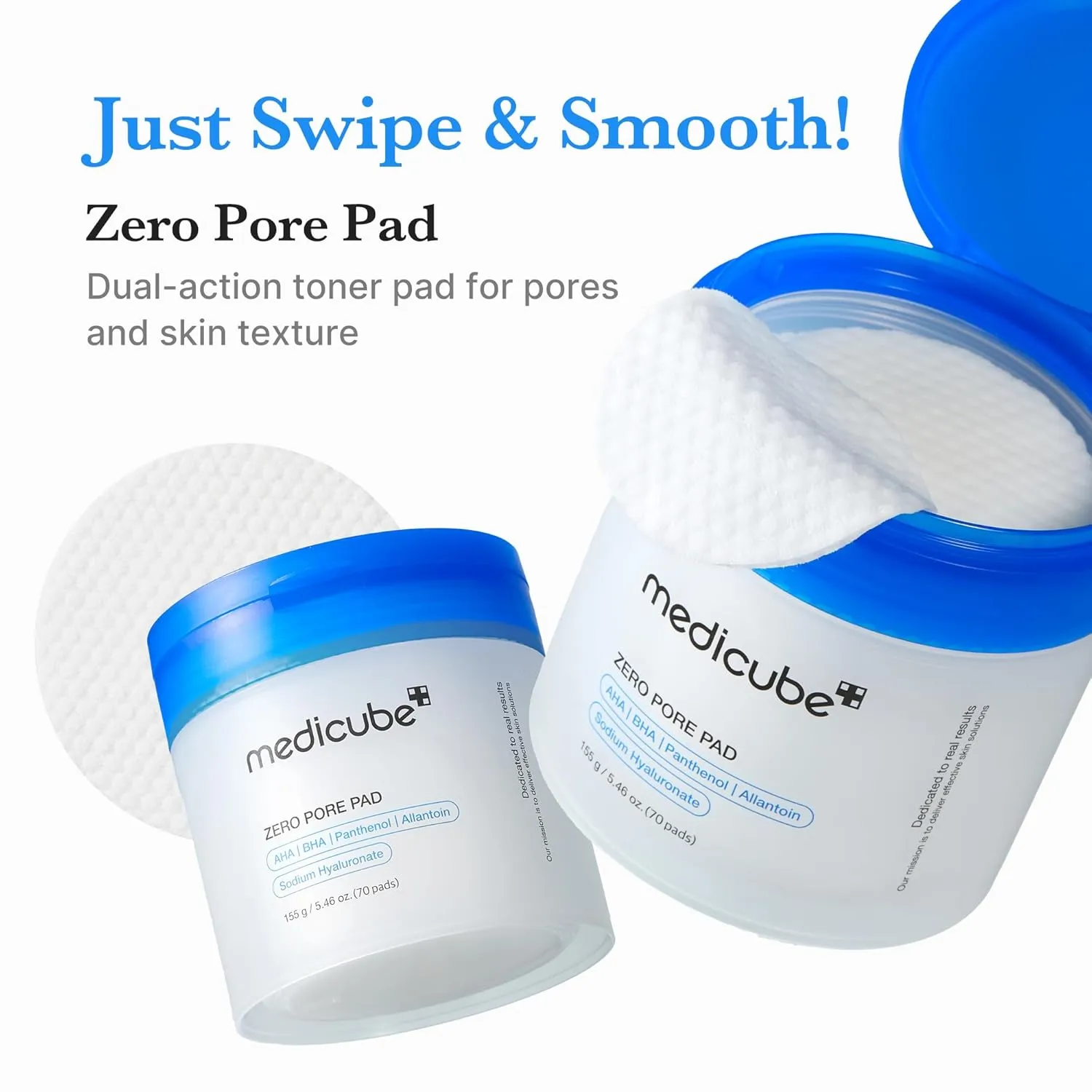 medicube Toner Pads Zero Pore Pad 2.0 for Exfoliation and Pore Care - Image 2