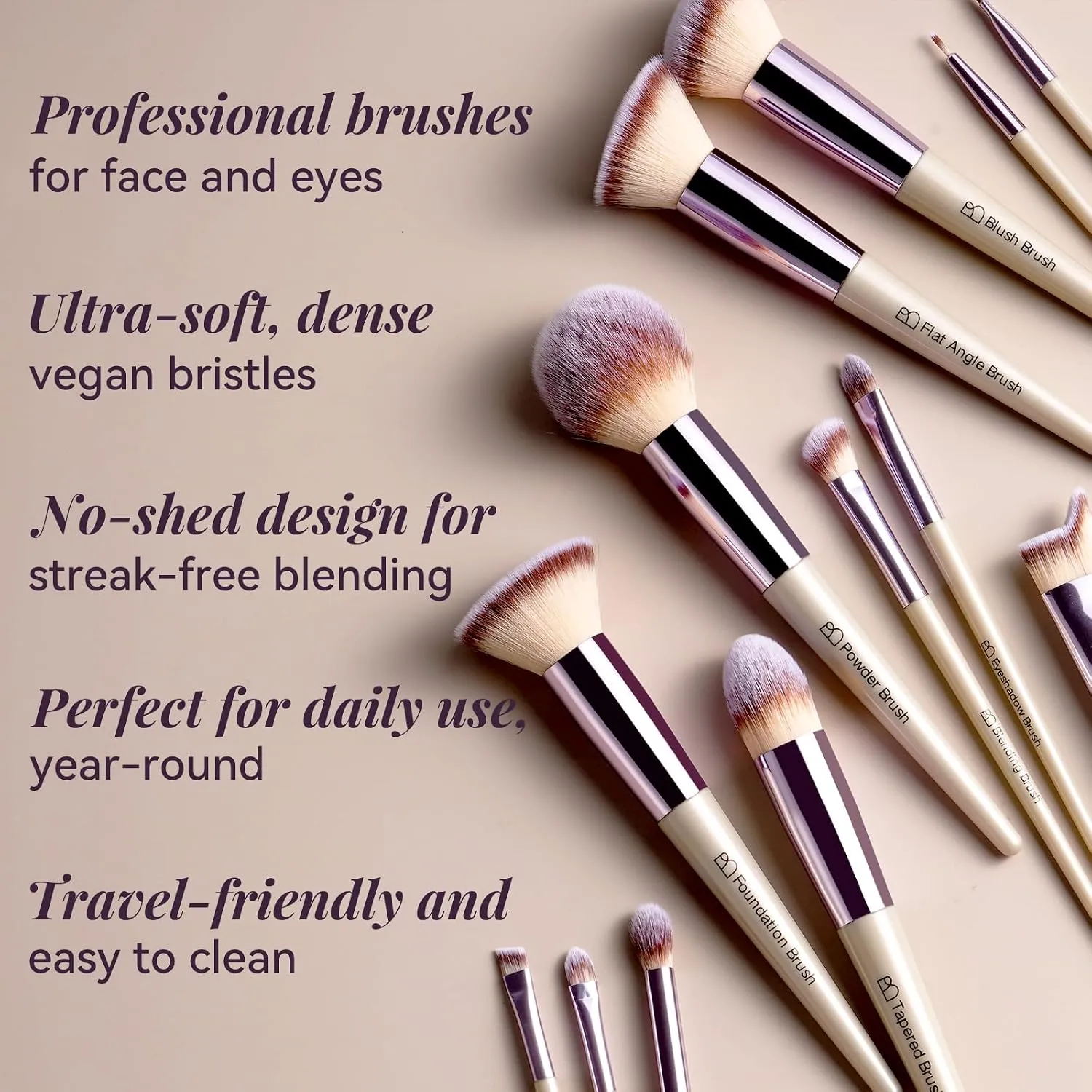 BS-MALL Makeup Brush Set 18 Pcs - Image 2