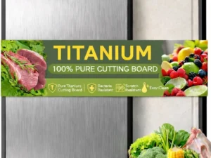 Titanium Cutting Board for Kitchen, Double Sided Chopping Board