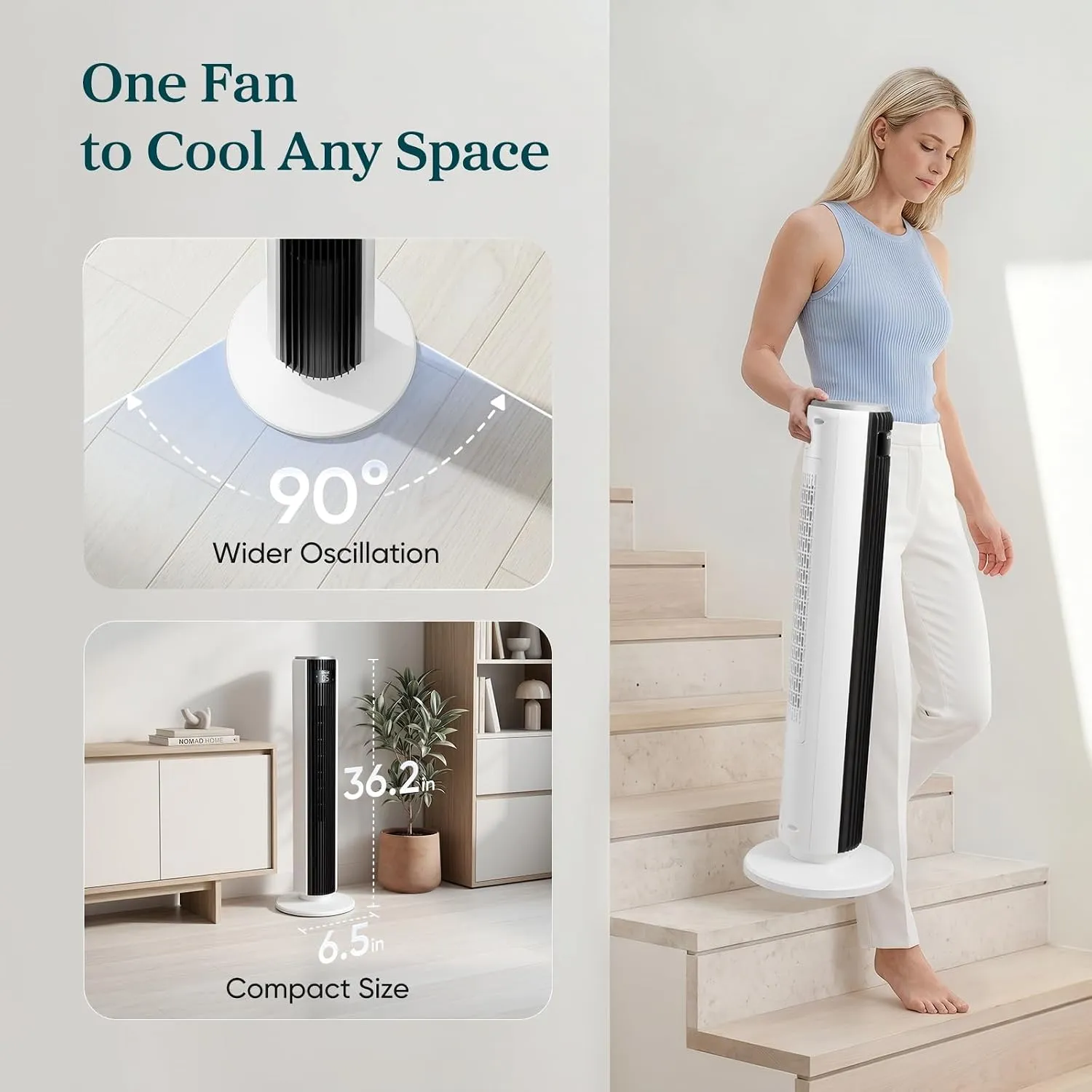 Levoit Tower Fan for Bedroom, Fans that Blow Cold Air - Image 4