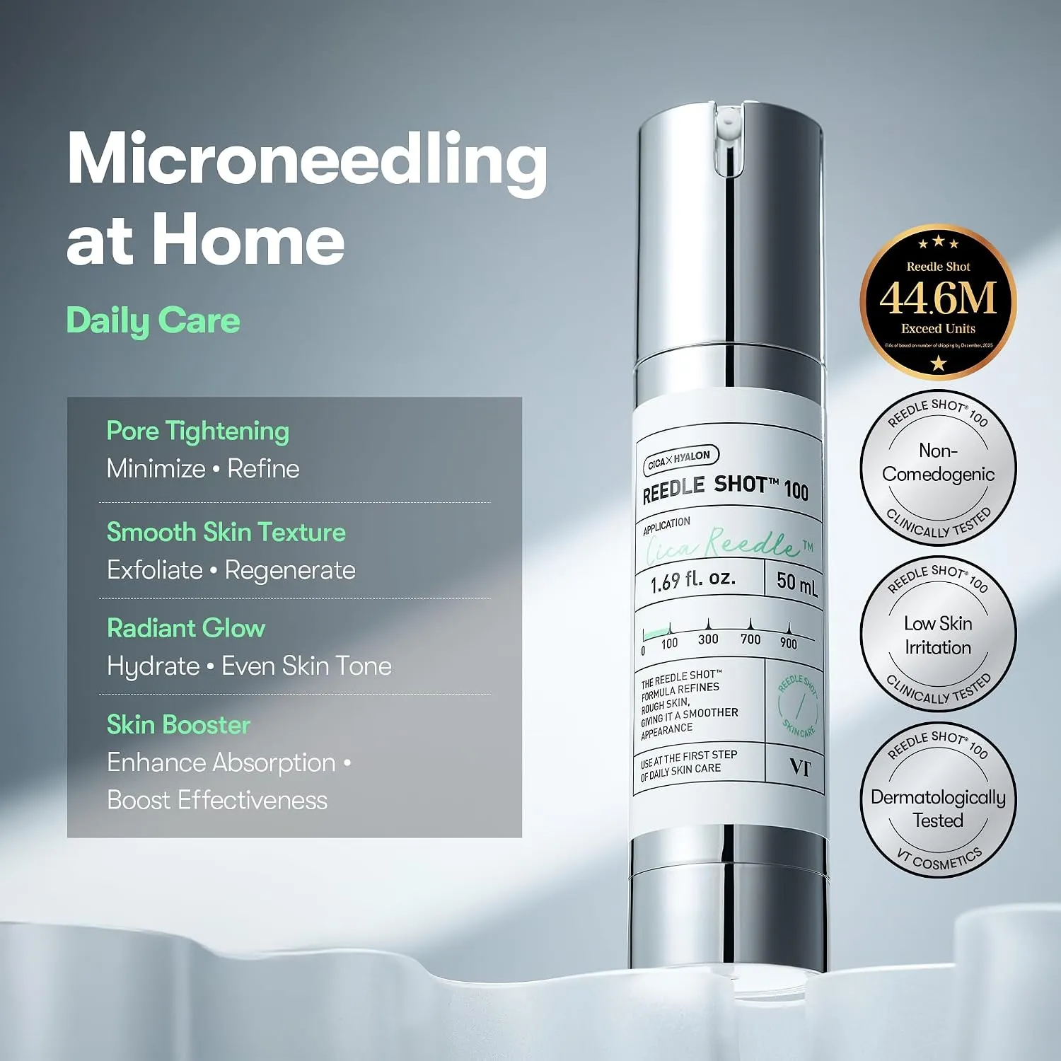 VT COSMETICS CICA Reedle Shot 100 Microneedling Serum - Image 2