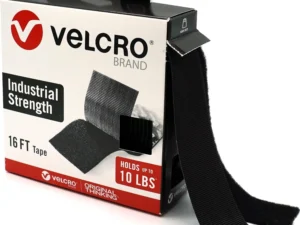 VELCRO Brand Heavy Duty Tape, Black, 1-1/2in x 16ft Roll, Holds 10 lbs