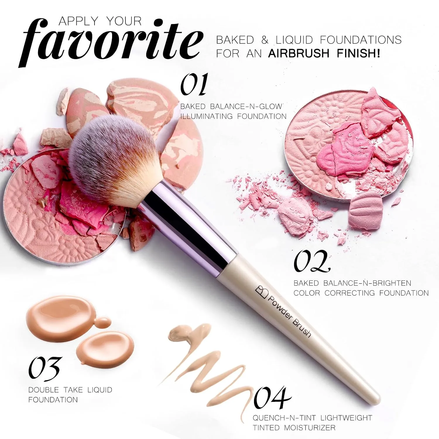 BS-MALL Makeup Brush Set 18 Pcs - Image 3